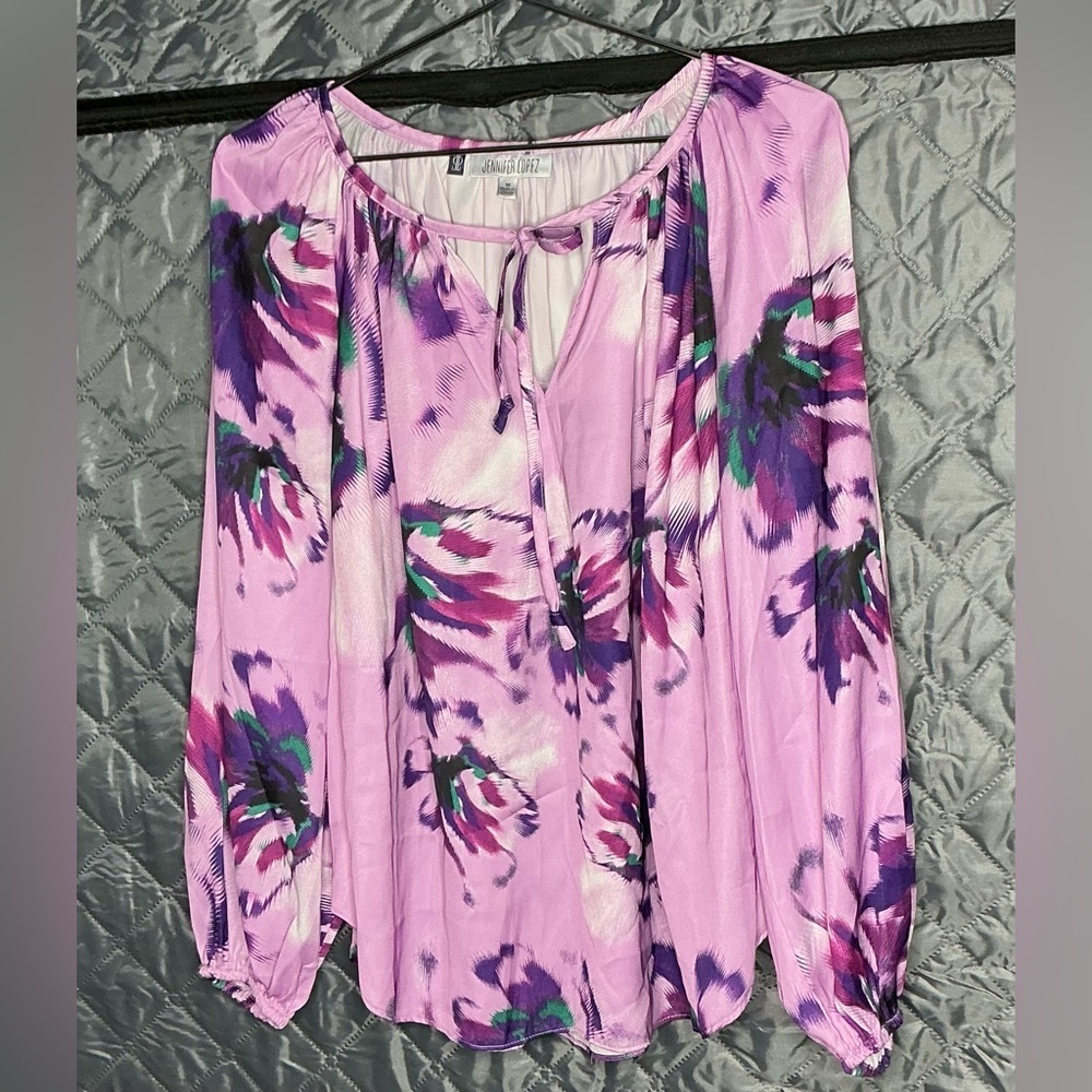 🌸 Blouse Floral Jennifer Lopez (JL) - style Boho Chic - Picture 3 of 11